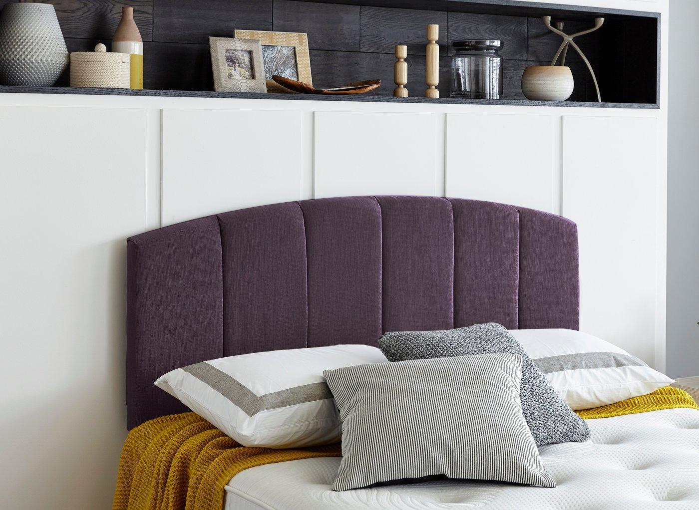 headboard for king purple mattress