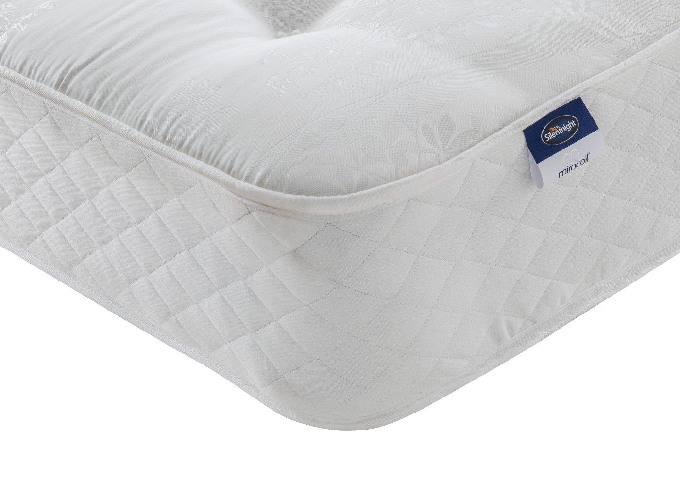 silentnight miracoil latex mattress double