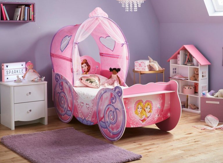 disney princess carriage toddler bed deluxe mattress