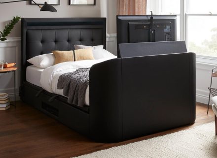 dreams leather tv bed