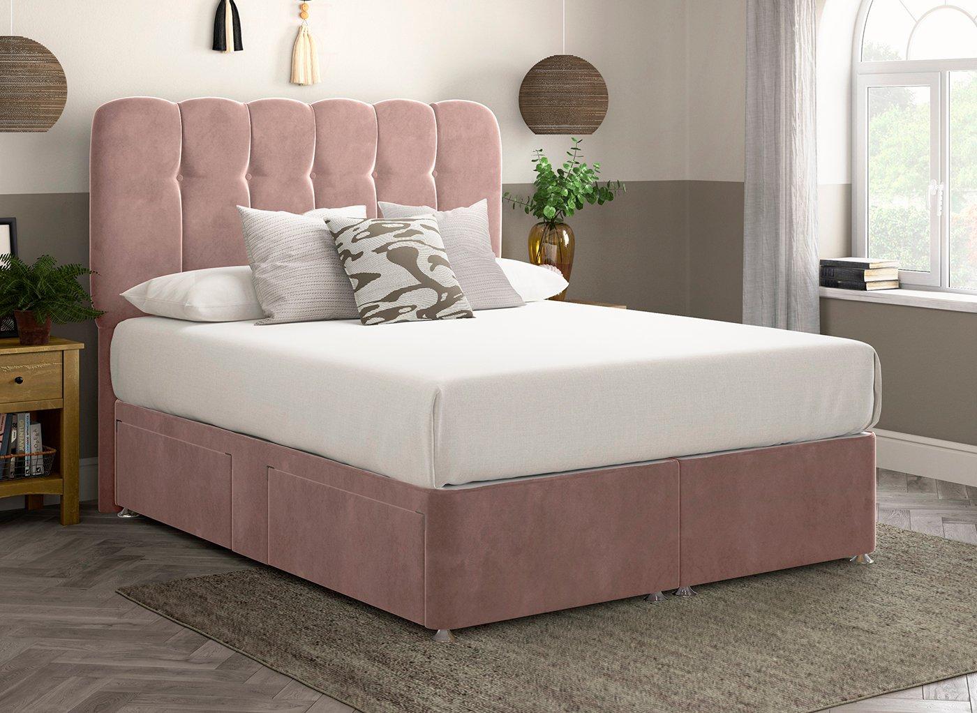 Pink divan deals