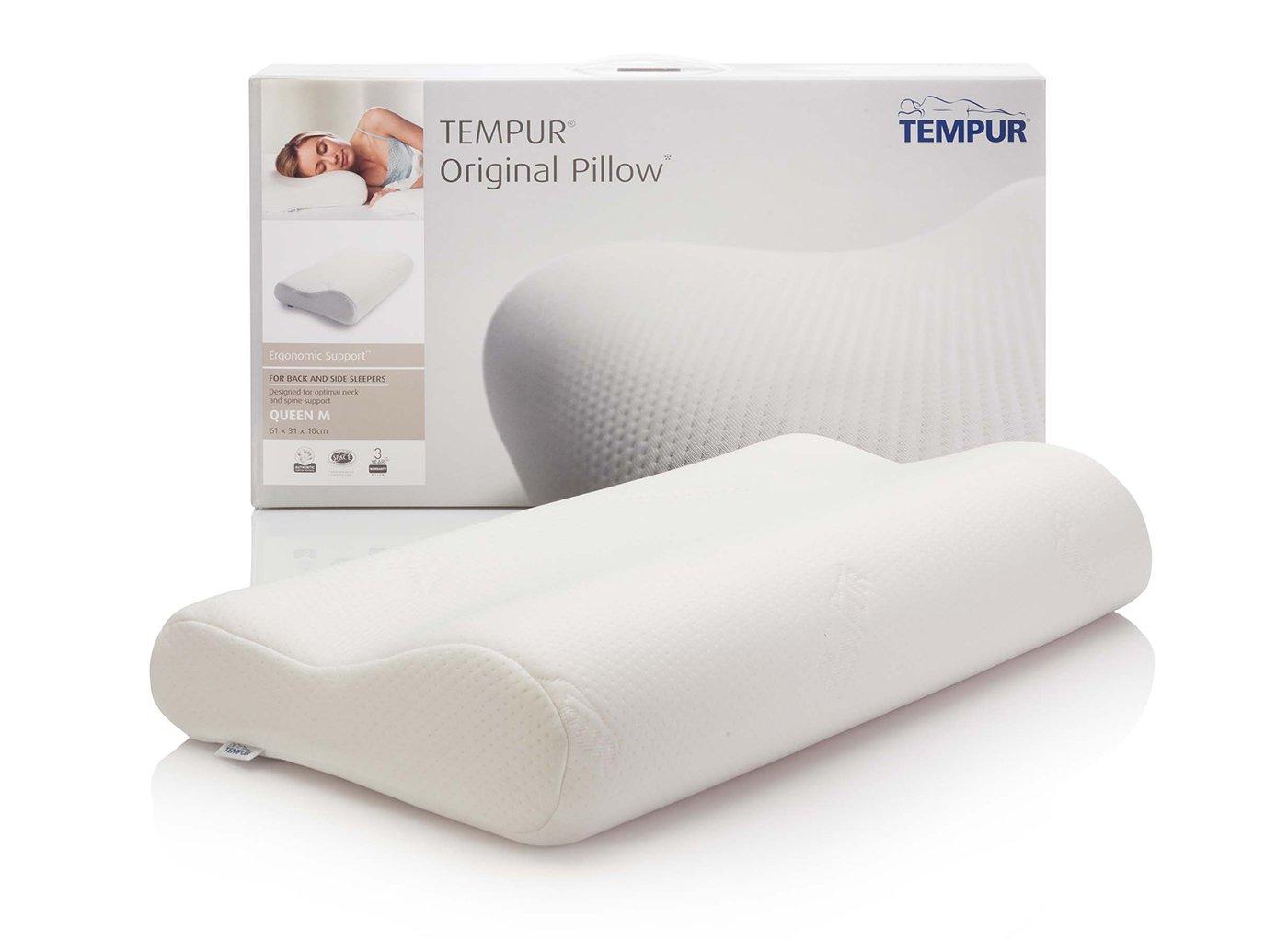 TEMPUR Queen Original Medium Neck Pillow Bed Sava