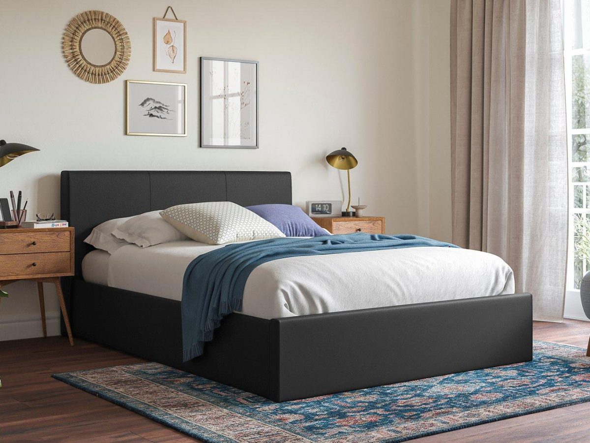 Black bedroom online ottoman