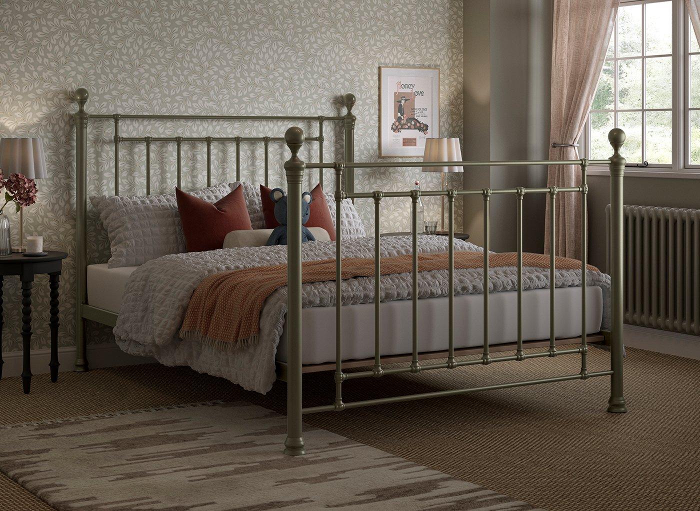 Rod iron clearance bed frame king