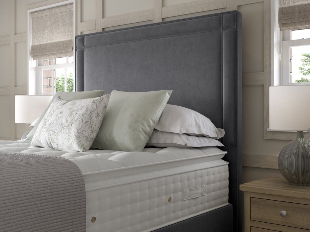 Staples Co Buckingham Piped Full Length Headboard