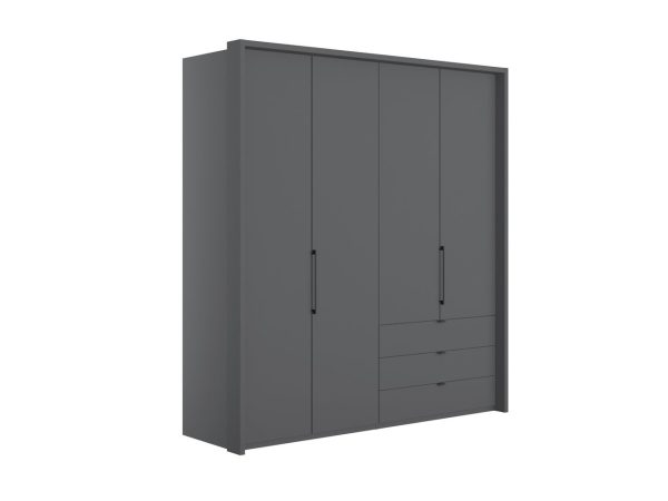 Emden 4 Door 3 Drawers On Right Hinged Wardrobe