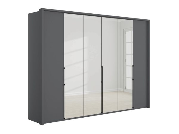 Emden 6 Door 4 Mirror Hinged Wardrobe