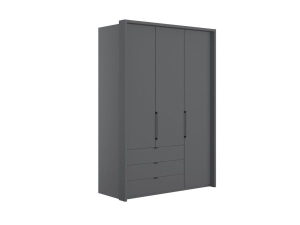 Emden 3 Door 3 Drawers On Left Hinged Wardrobe