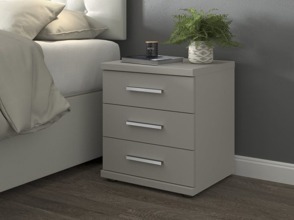 Alster 3 Drawer Bedside Cabinet