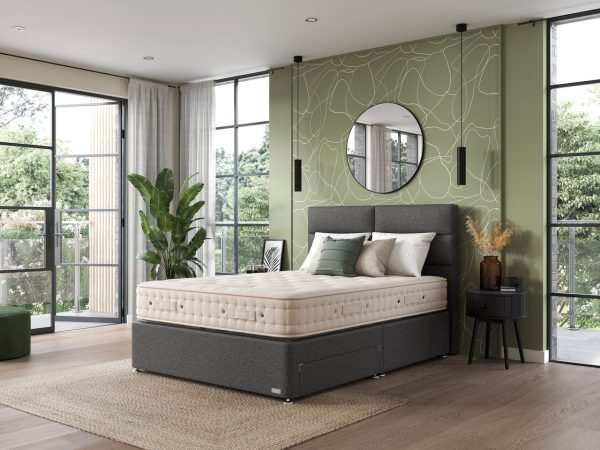 Hypnos Luxurious Earth 02 Divan Bed Set On Castors