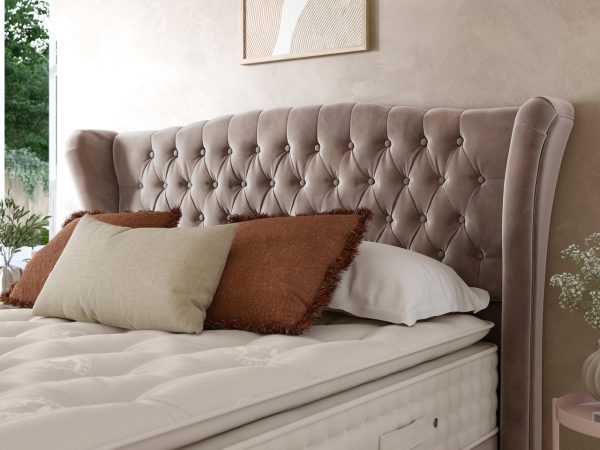 Staples Co Belgravia Buttoned Hotel Height Headboard