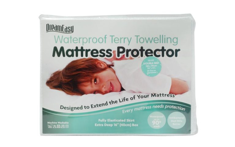 Dreameasy Waterproof Terry Mattress Protector Small Double