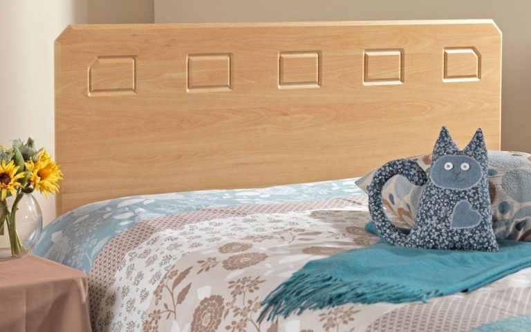 Friendship Mill Miami Wooden Headboard Double Beech effect