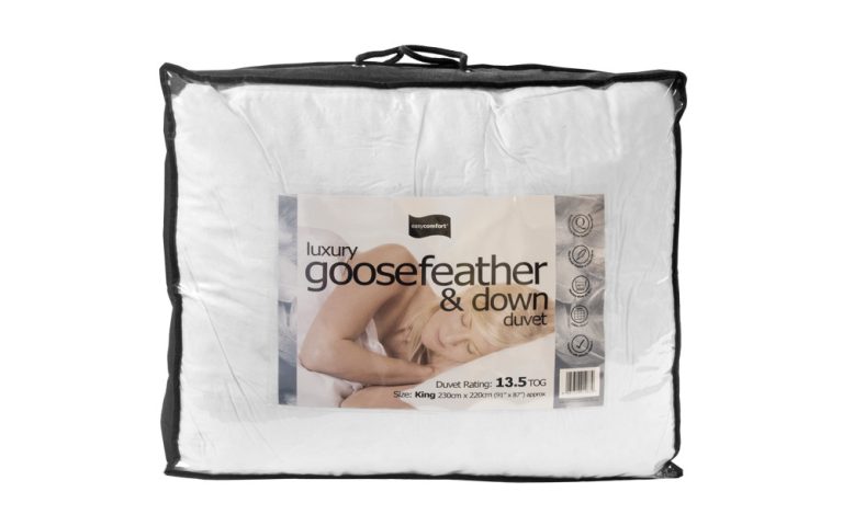 Luxury 135 Tog Hungarian Goosefeather and Down Duvet Double