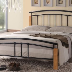 time-living-tetras-metal-bed-frame-double-black-beech