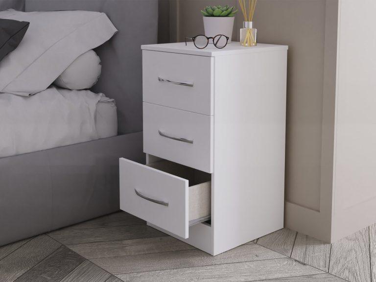 Ferrara 3 Drawer Bedside Cabinet