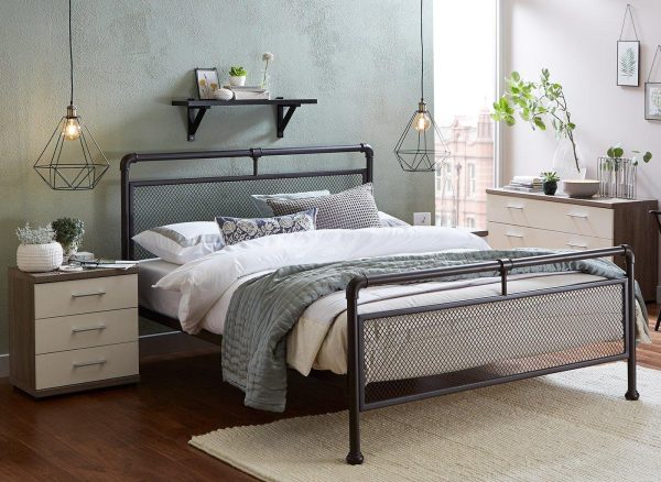 Ruskin Metal Bed Frame 50 King Brown