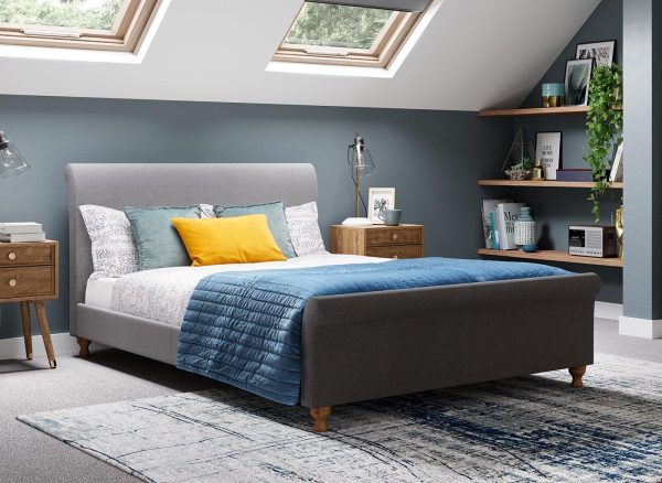 Marley Bed Frame 46 Double Grey