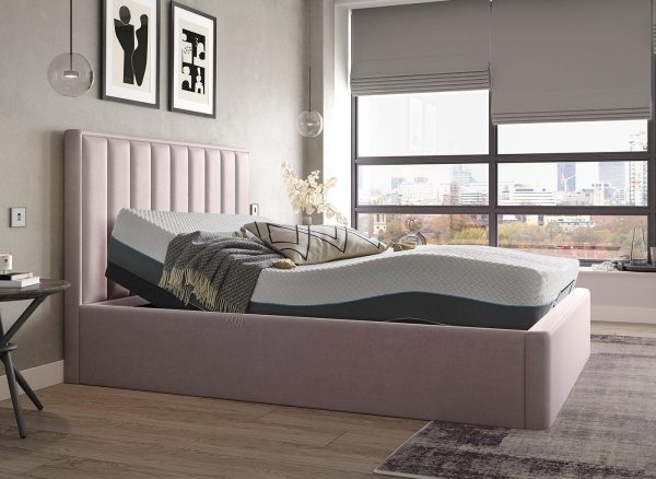 TEMPUR Duke Sleepmotion Adjustable Bed Frame 46 Double Pink