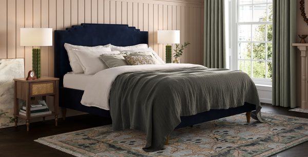 Wooster Bed Navy Super King