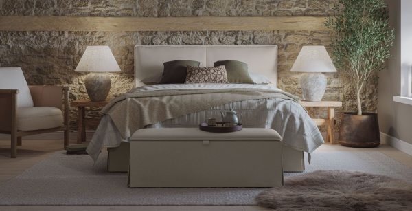 Orla Ottoman Bed Natural Double