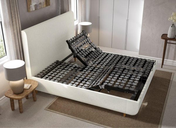 TEMPUR Wave Arc Adjustable Bed Frame 60 Super King White