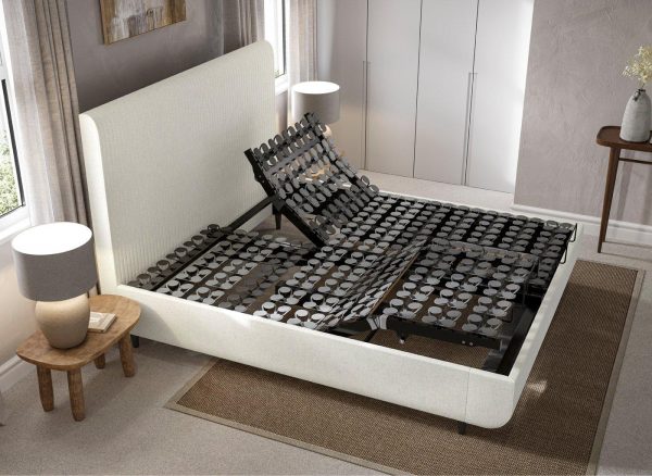 TEMPUR Wave Arc Adjustable Bed Frame 50 King White