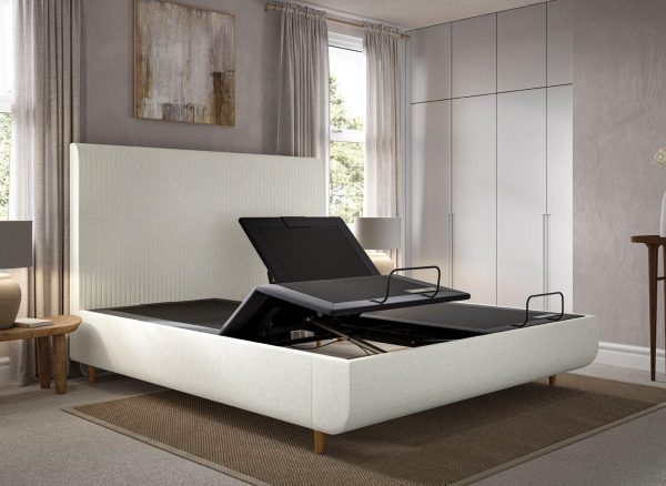 TEMPUR Wave Arc Smart Bed Frame 60 Super King White