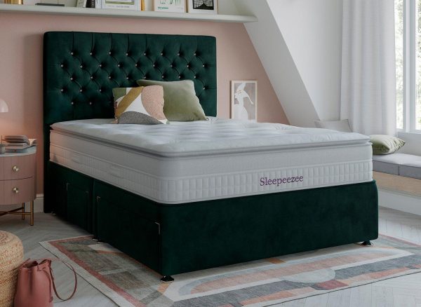 Sleepeezee Divan Bed Base 60 Super King Green