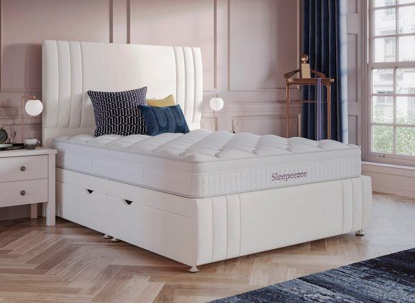 Sleepeezee Novara Ottoman Divan Bed Base 40 Small Double Cream