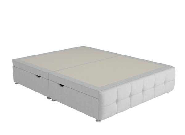 Sleepeezee Pompeii Ottoman Divan Bed Base 46 Double Silver