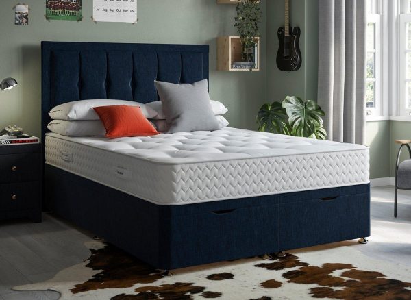 Dream Team Ottoman Divan Bed Base 50 King Blue