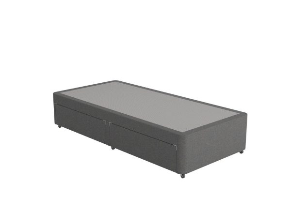 Dreams Workshop Divan Bed Base 26 Small Single Grey