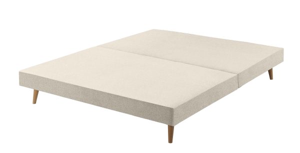 Harrison Spinks Classic Slim Divan Base Small Double Mole Pebble