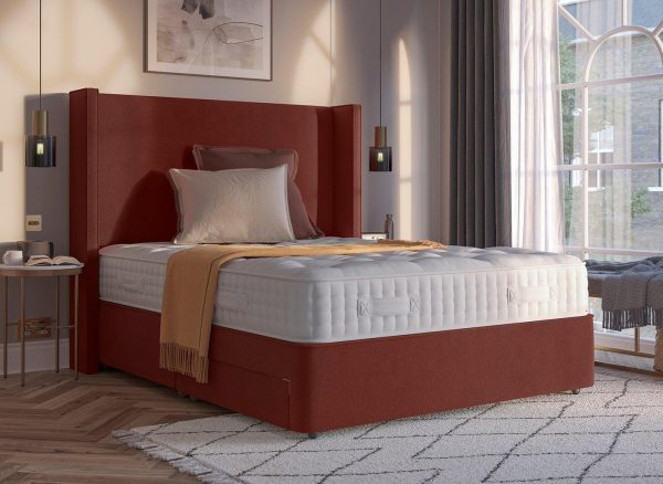 Flaxby Sprung Divan Base 40 Small Double Red