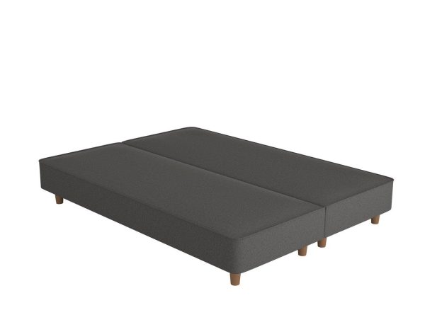 Flaxby Shallow Divan Bed Base 60 Super King Grey