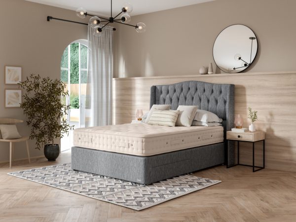 Hypnos Luxurious Earth 01 Divan Bed Set On Glides |