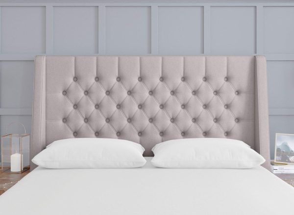 TheraPur Buckler Headboard 40 Small Double Silver