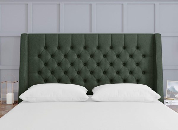 TheraPur Buckler Headboard 60 Super King Green