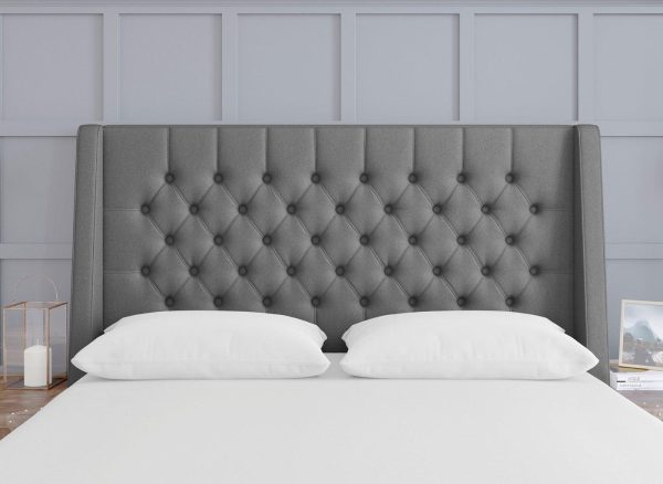 TheraPur Buckler Headboard 40 Small Double Grey