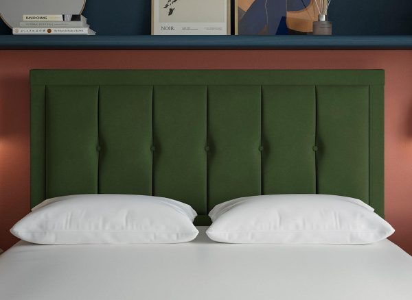 Dream Team Malham Headboard 60 Super King Green