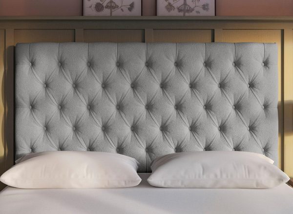 Flaxby Harrogate Headboard 40 Small Double Silver