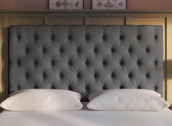 Flaxby Harrogate Headboard   50 King   Grey