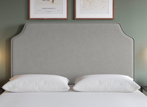 Flaxby Rainton Padded Headboard 30 Single Silver