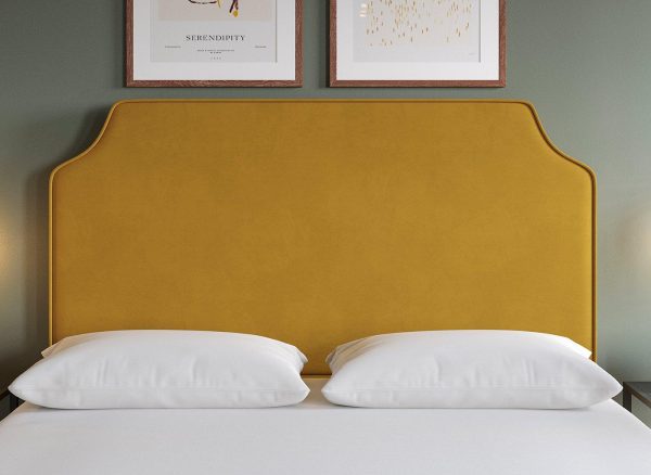 Flaxby Rainton Padded Headboard 46 Double Gold