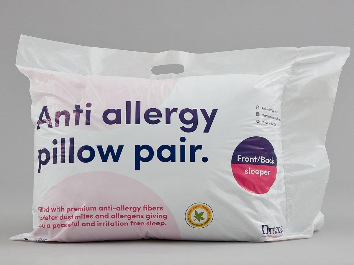 Dreams Anti Allergy Pillow Pair Bed Sava