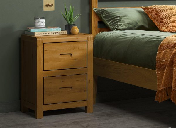 Woodstock Wooden Bedside Table Brown