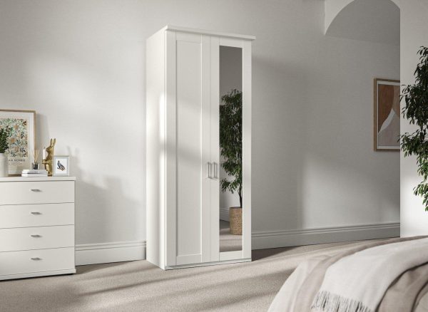 Dover 2 Door Wardrobe White