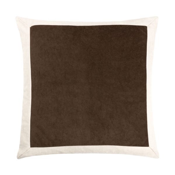 Linen Velvet Cushion Mole