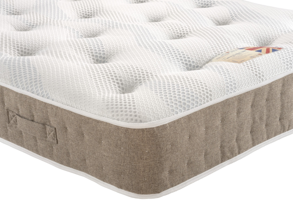 British Bed Company Cotton Pocket 1200 Chenille Small Double Mattress